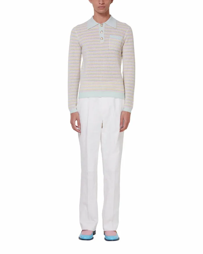 Casablanca Paris Tailoring OffWhite Wide Leg Trousers 8211 Men Casablanca Paris Tailoring OffWhite Wide Leg Trousers 8211 Men