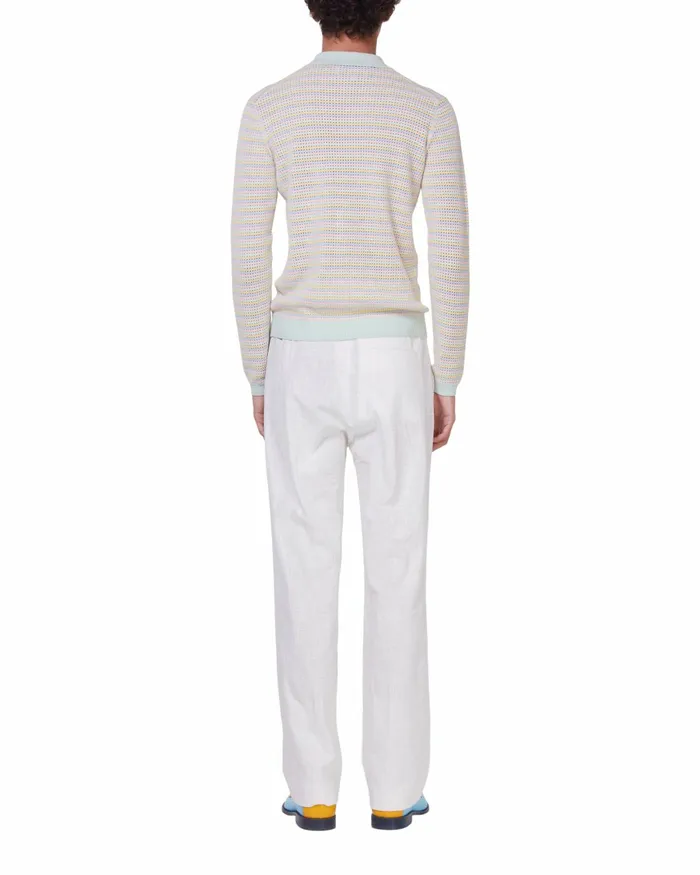 Casablanca Paris Tailoring OffWhite Wide Leg Trousers 8211 Men Casablanca Paris Tailoring OffWhite Wide Leg Trousers 8211 Men