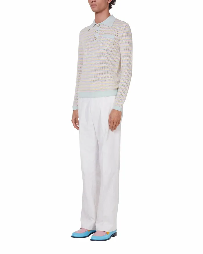 Casablanca Paris Tailoring OffWhite Wide Leg Trousers 8211 Men Casablanca Paris Tailoring OffWhite Wide Leg Trousers 8211 Men