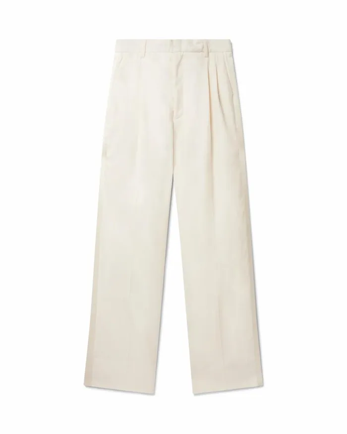 Casablanca Paris Tailoring OffWhite Wide Leg Trousers 8211 Women