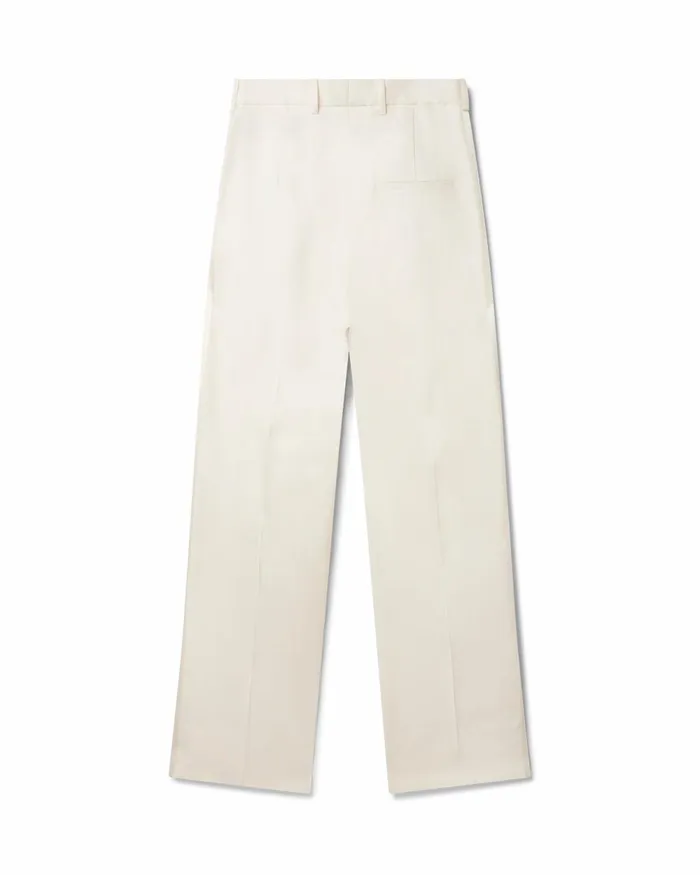 Casablanca Paris Tailoring OffWhite Wide Leg Trousers 8211 Women Casablanca Paris Tailoring OffWhite Wide Leg Trousers 8211 Women