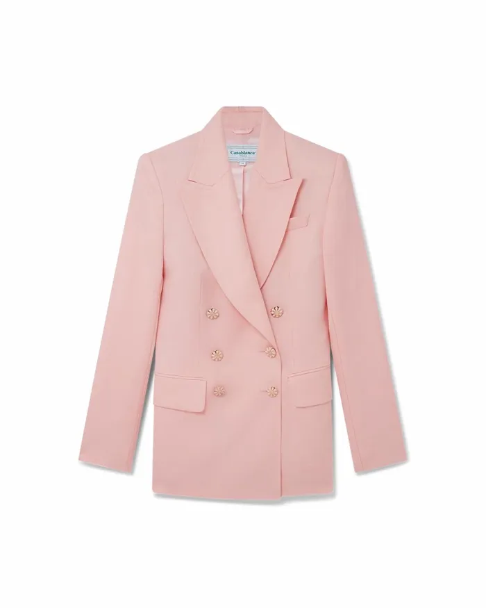Casablanca Paris Tailoring Pink Double Breasted Jacket 8211 Women