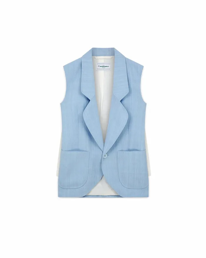 Casablanca Paris Tailoring Sleeveless Single Breasted Tailored Blazer 8211 Women Casablanca Paris Tailoring Sleeveless Single Breasted Tailored Blazer 8211 Women
