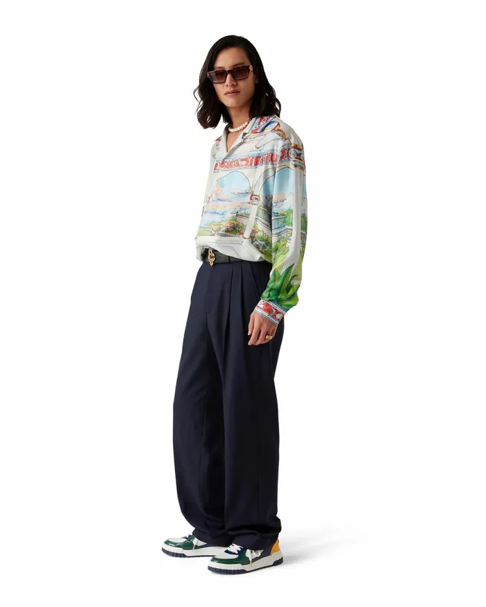 Casablanca Paris Tailoring Wool Tailored Pleated Trousers 8211 Men