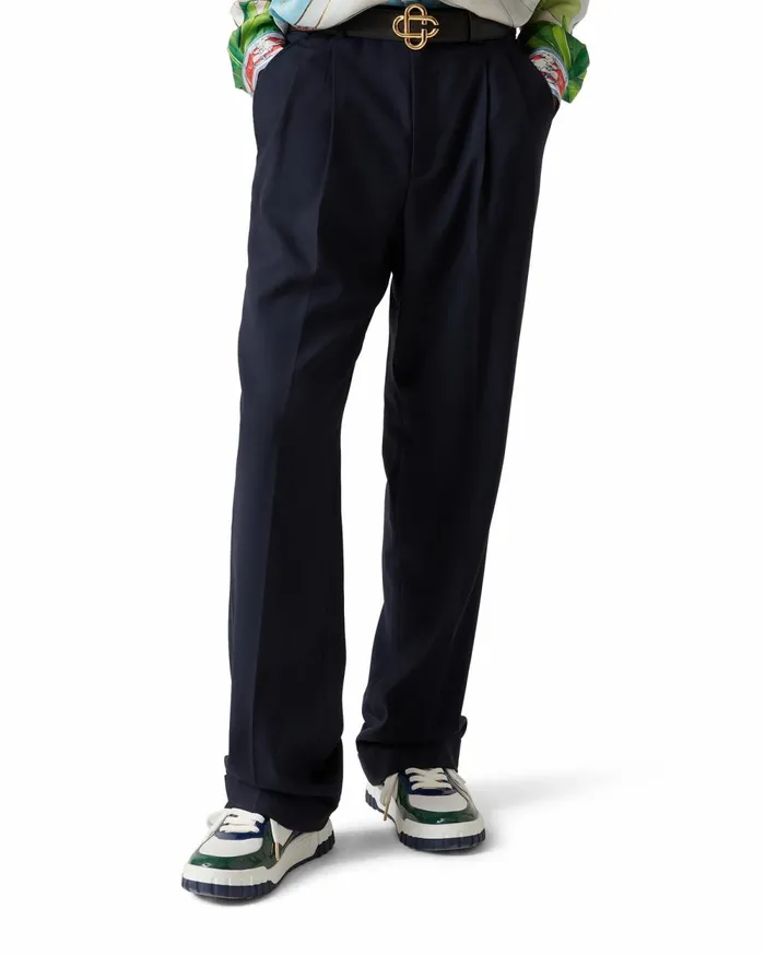 Casablanca Paris Tailoring Wool Tailored Pleated Trousers 8211 Men