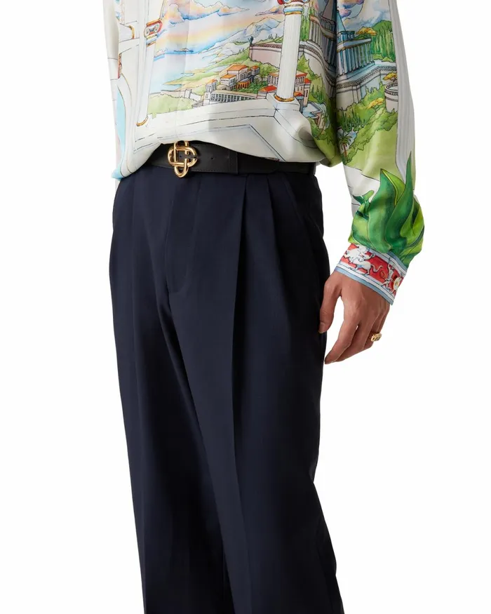 Casablanca Paris Tailoring Wool Tailored Pleated Trousers 8211 Men