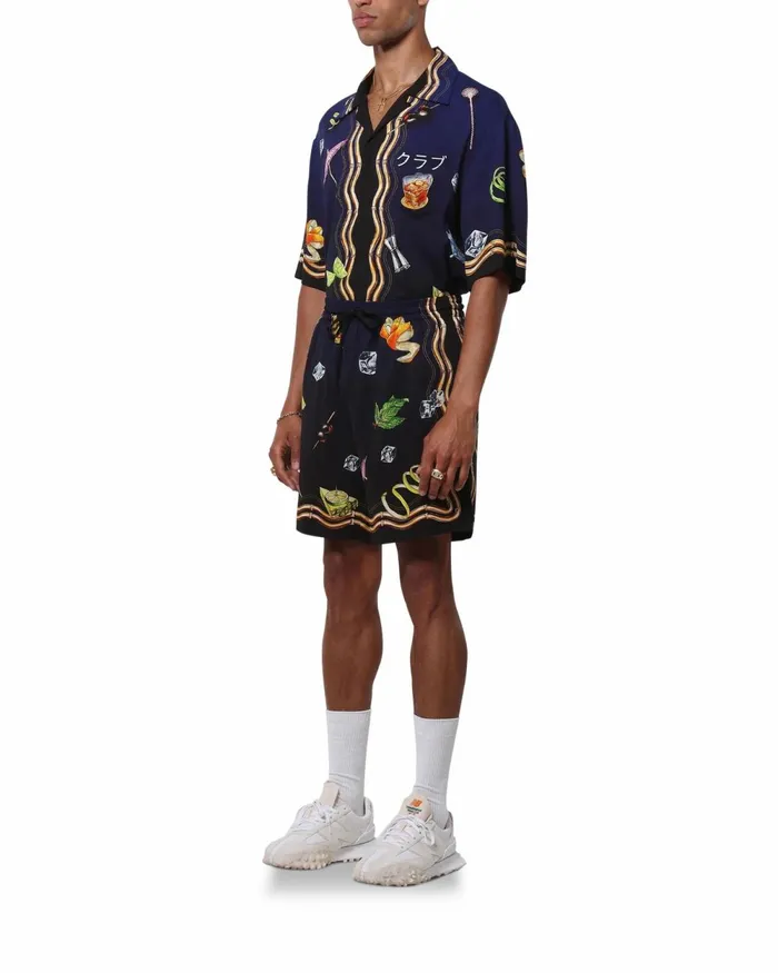 Casablanca Paris Trousers and Shorts Casa Club Nuit Viscose Shorts 8211 Men