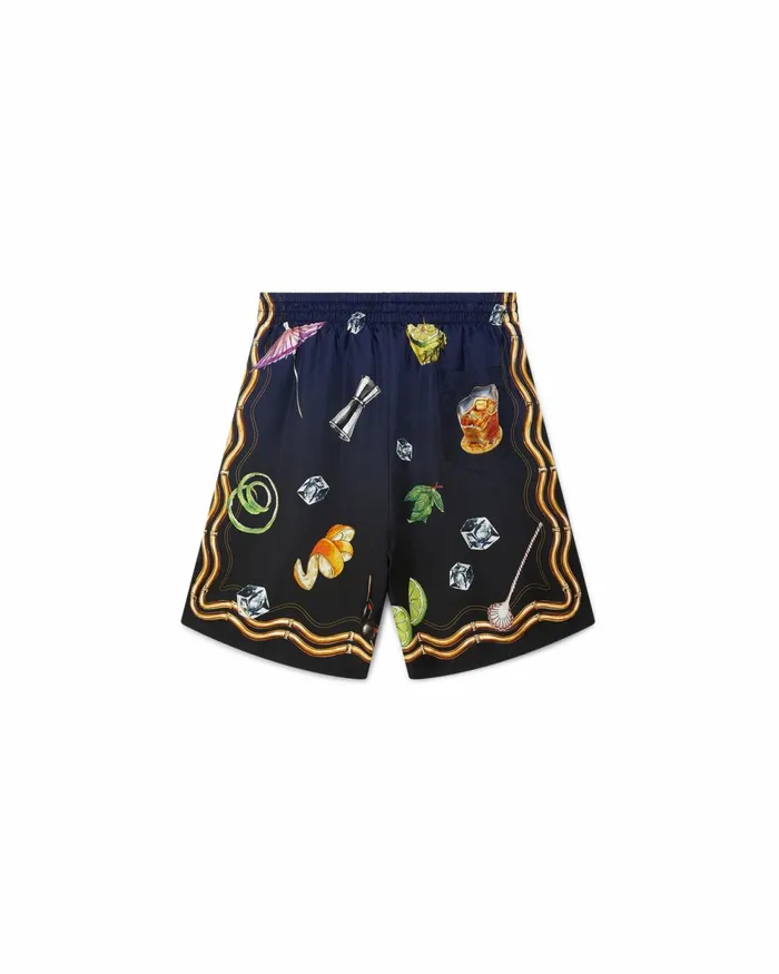 Casablanca Paris Trousers and Shorts Casa Club Nuit Viscose Shorts 8211 Men