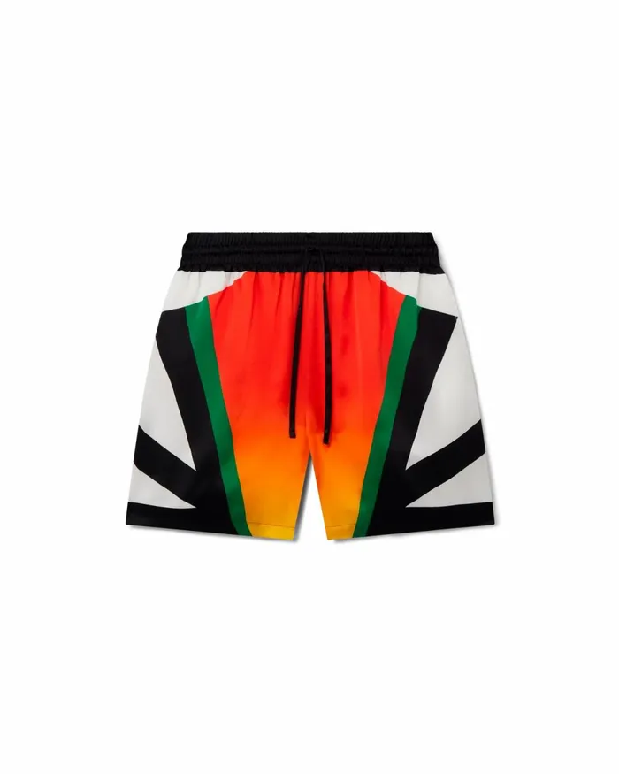 Casablanca Paris Trousers and Shorts Casa Moto Sport Silk Shorts 8211 Men