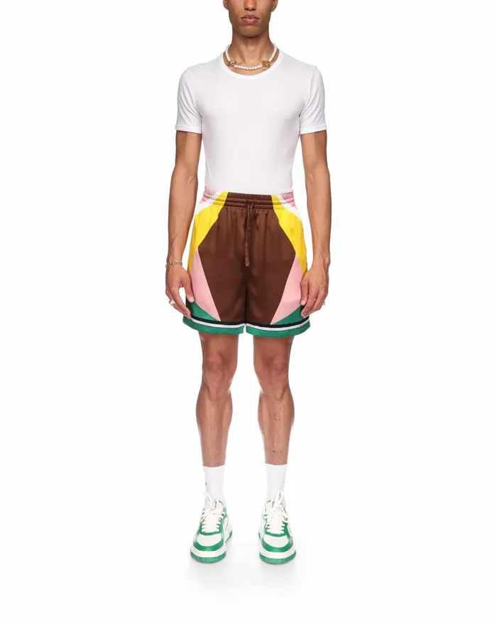 Casablanca Paris Trousers and Shorts Casa Sport Silk Shorts 8211 Men Casablanca Paris Trousers and Shorts Casa Sport Silk Shorts 8211 Men