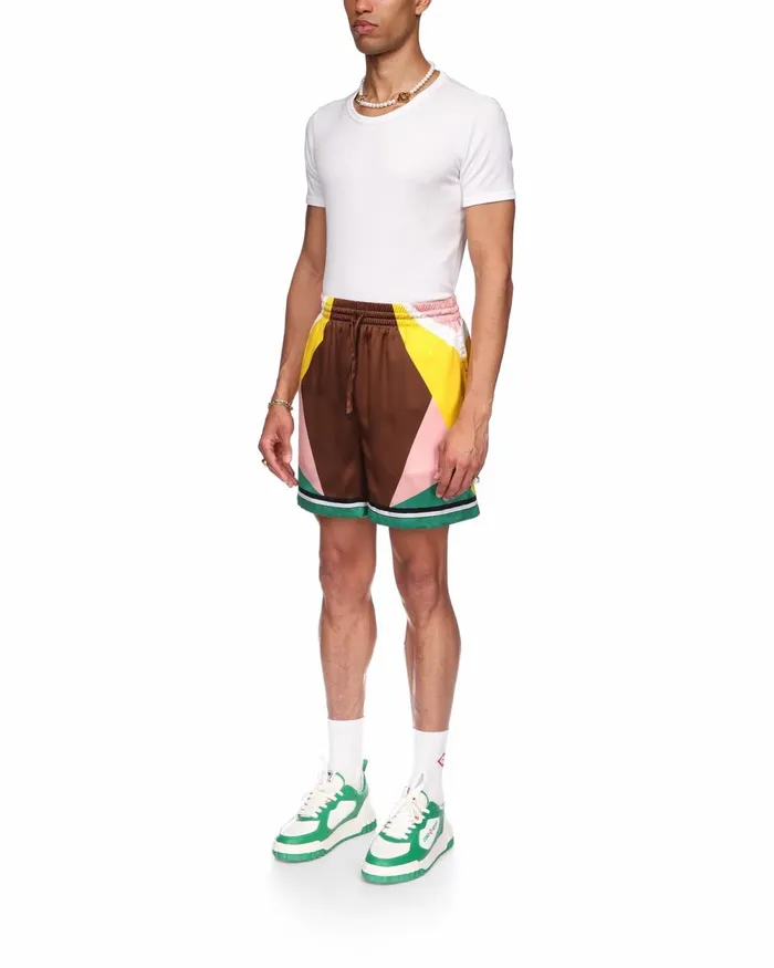 Casablanca Paris Trousers and Shorts Casa Sport Silk Shorts 8211 Men Casablanca Paris Trousers and Shorts Casa Sport Silk Shorts 8211 Men