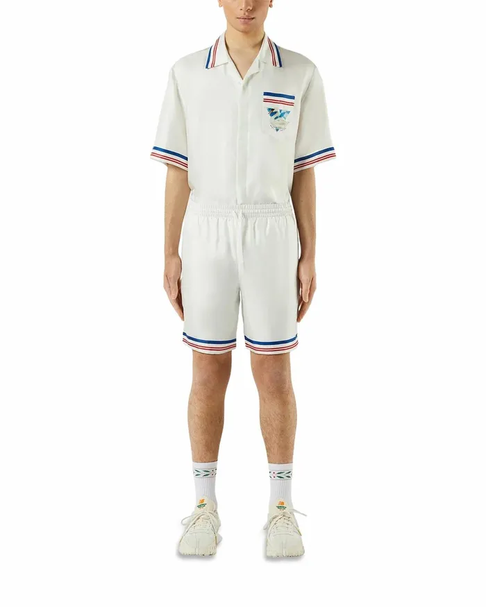 Casablanca Paris Trousers and Shorts Casablanca Par Avion Silk Shorts 8211 Men