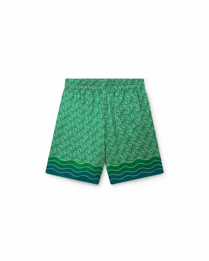 Casablanca Paris Trousers and Shorts Column Monogram Silk Shorts 8211 Men Casablanca Paris Trousers and Shorts Column Monogram Silk Shorts 8211 Men