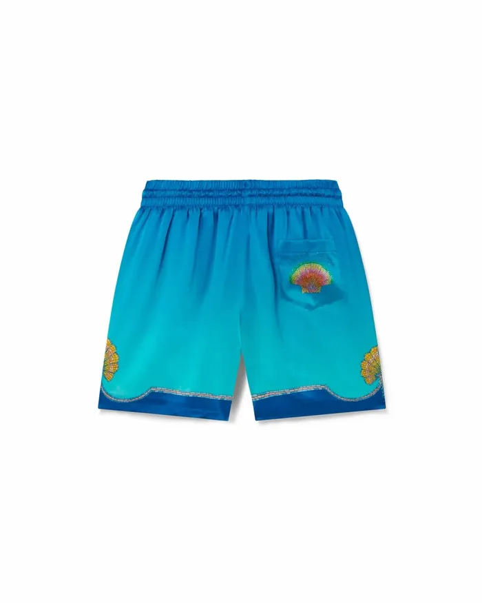 Casablanca Paris Trousers and Shorts Coquillage Color Silk Shorts 8211 Men Casablanca Paris Trousers and Shorts Coquillage Color Silk Shorts 8211 Men