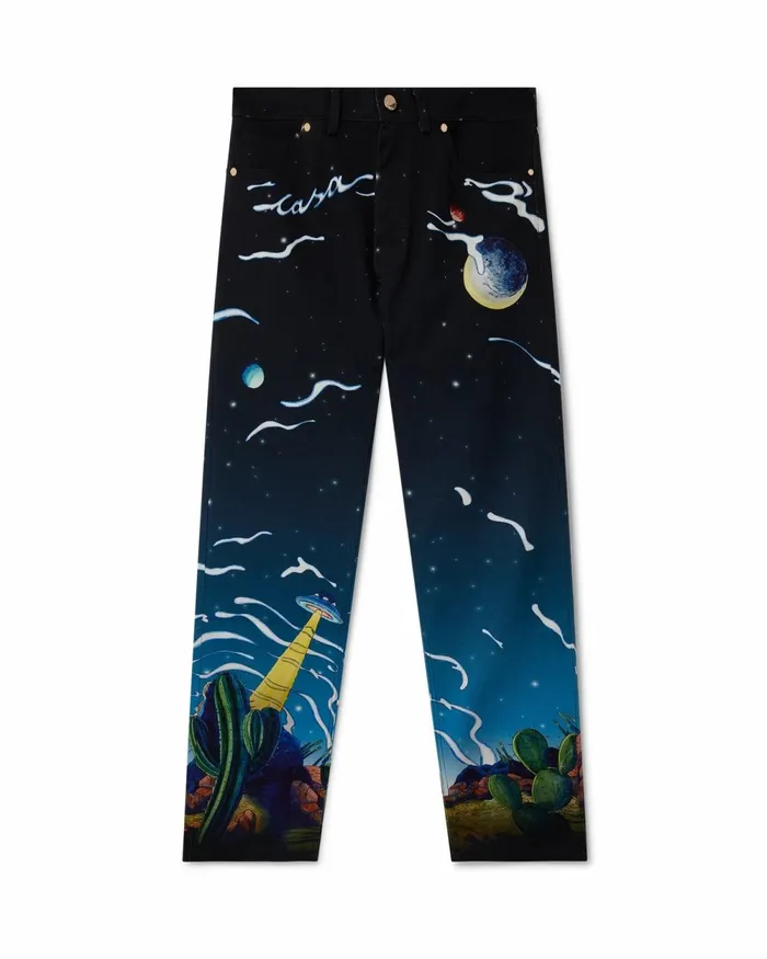 Casablanca Paris Trousers and Shorts Cowboy De L039Espace Straight Leg Jeans 8211 Men
