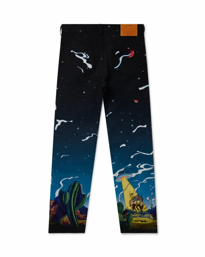 Casablanca Paris Trousers and Shorts Cowboy De L039Espace Straight Leg Jeans 8211 Men Casablanca Paris Trousers and Shorts Cowboy De L039Espace Straight Leg Jeans 8211 Men