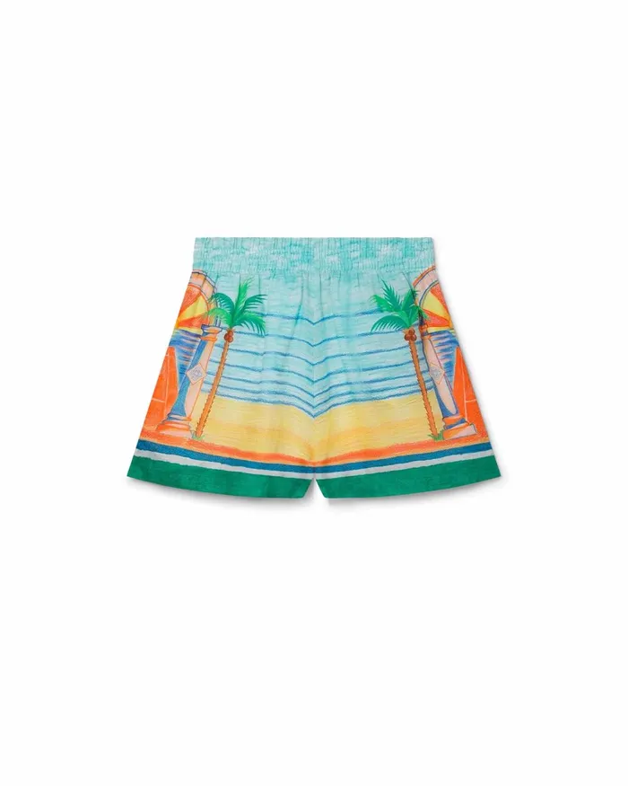 Casablanca Paris Trousers and Shorts Day Of Victory Linen Shorts 8211 Women