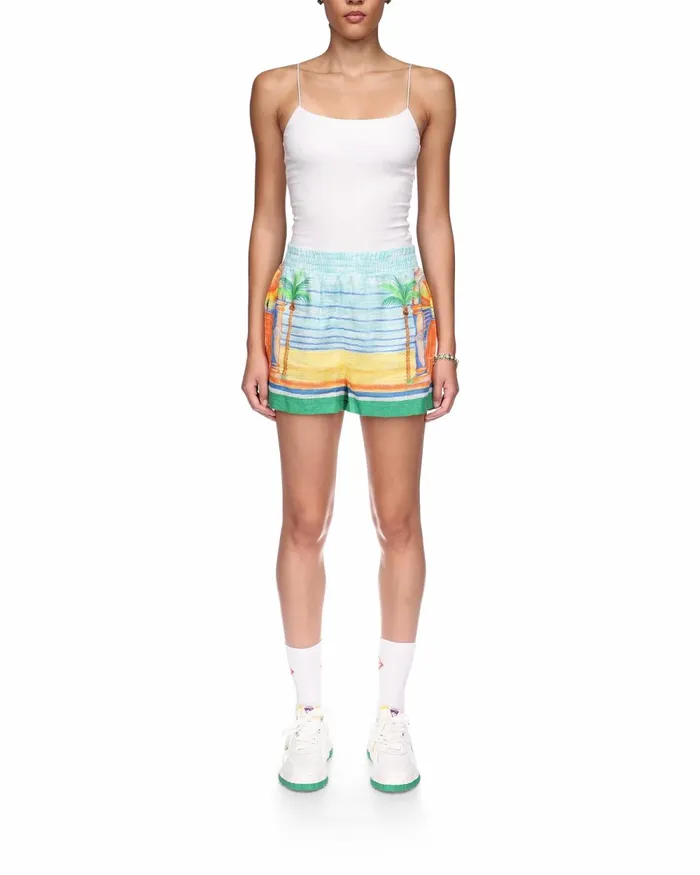 Casablanca Paris Trousers and Shorts Day Of Victory Linen Shorts 8211 Women