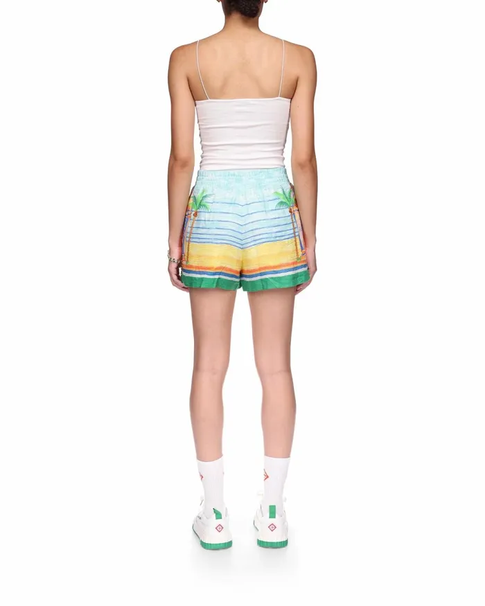 Casablanca Paris Trousers and Shorts Day Of Victory Linen Shorts 8211 Women
