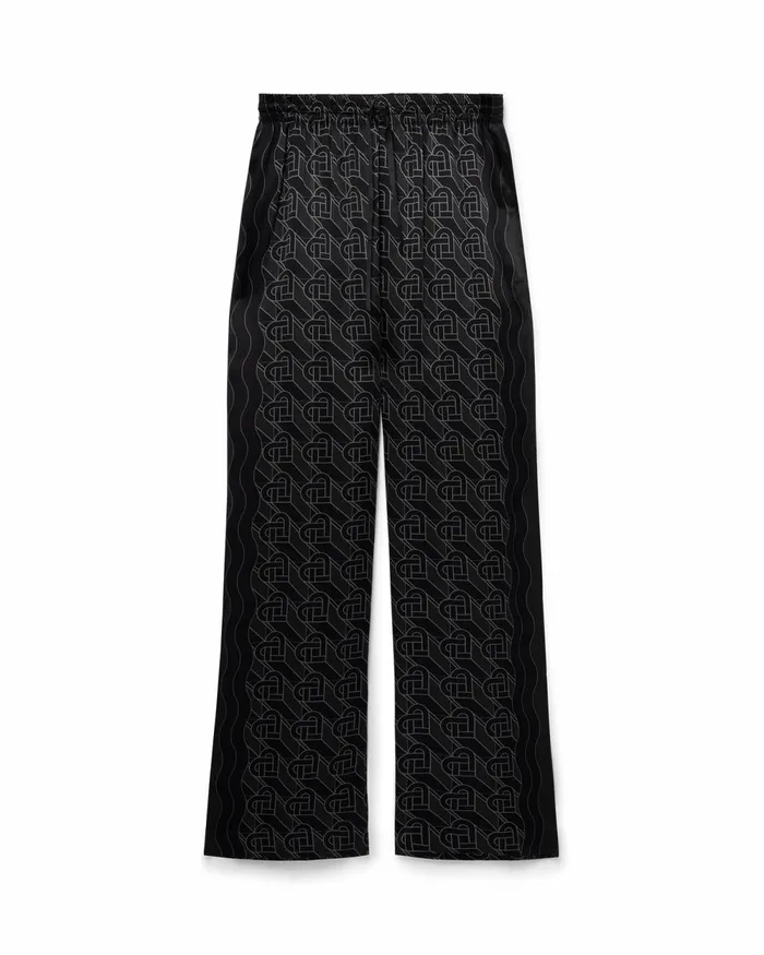 Casablanca Paris Trousers and Shorts Heart Monogram Pyjama Silk Trousers 8211 Men Casablanca Paris Trousers and Shorts Heart Monogram Pyjama Silk Trousers 8211 Men