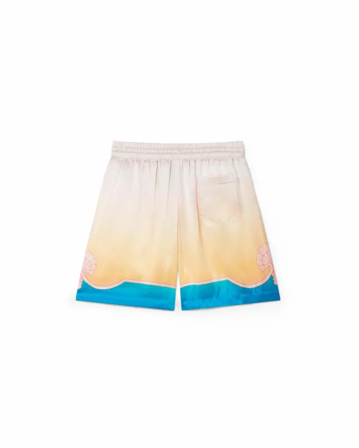 Casablanca Paris Trousers and Shorts L039Arc Color Silk Shorts 8211 Men
