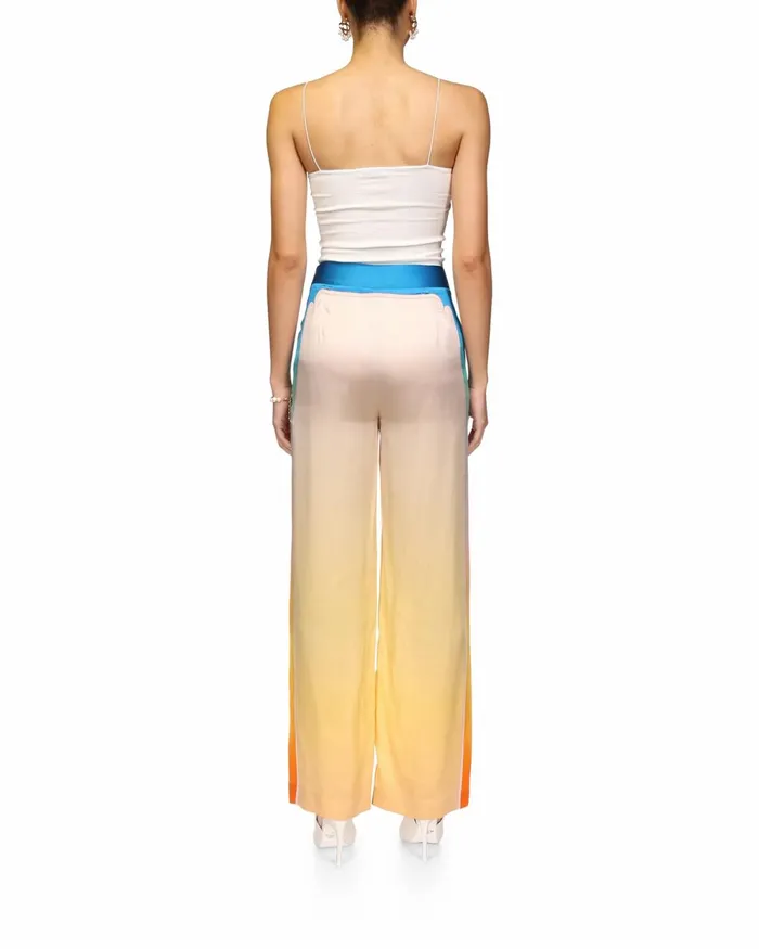 Casablanca Paris Trousers and Shorts L039Arc Color Silk Trousers 8211 Women