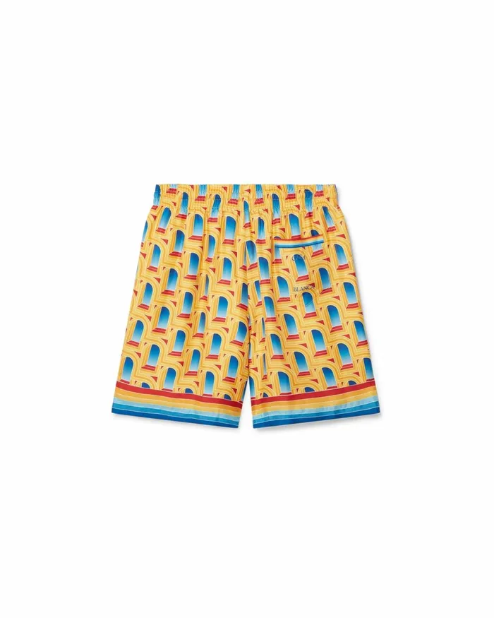 Casablanca Paris Trousers and Shorts L039Arche De Jour Silk Shorts 8211 Men Casablanca Paris Trousers and Shorts L039Arche De Jour Silk Shorts 8211 Men