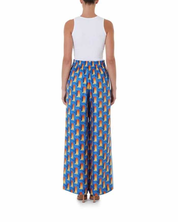Casablanca Paris Trousers and Shorts L039Arche De Nuit Silk Wide Leg Trousers 8211 Women Casablanca Paris Trousers and Shorts L039Arche De Nuit Silk Wide Leg Trousers 8211 Women