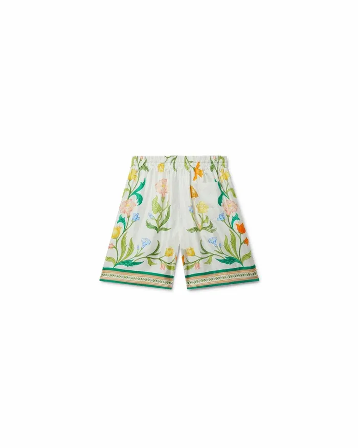 Casablanca Paris Trousers and Shorts L039Arche Fleurie Silk Shorts 8211 Men Casablanca Paris Trousers and Shorts L039Arche Fleurie Silk Shorts 8211 Men