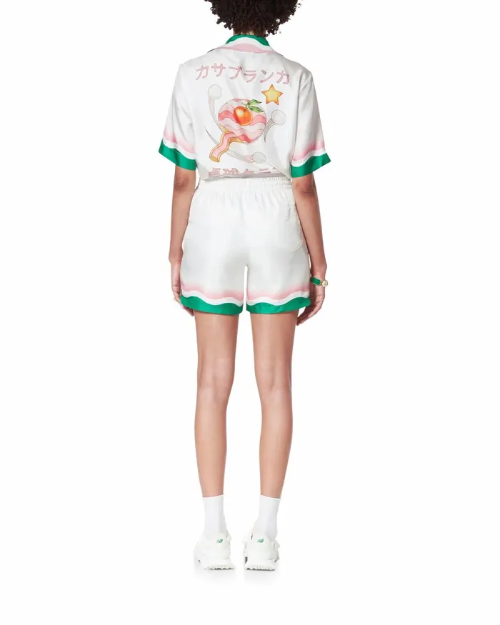 Casablanca Paris Trousers and Shorts Le Jeu De Ping Pong Silk Shorts 8211 Women