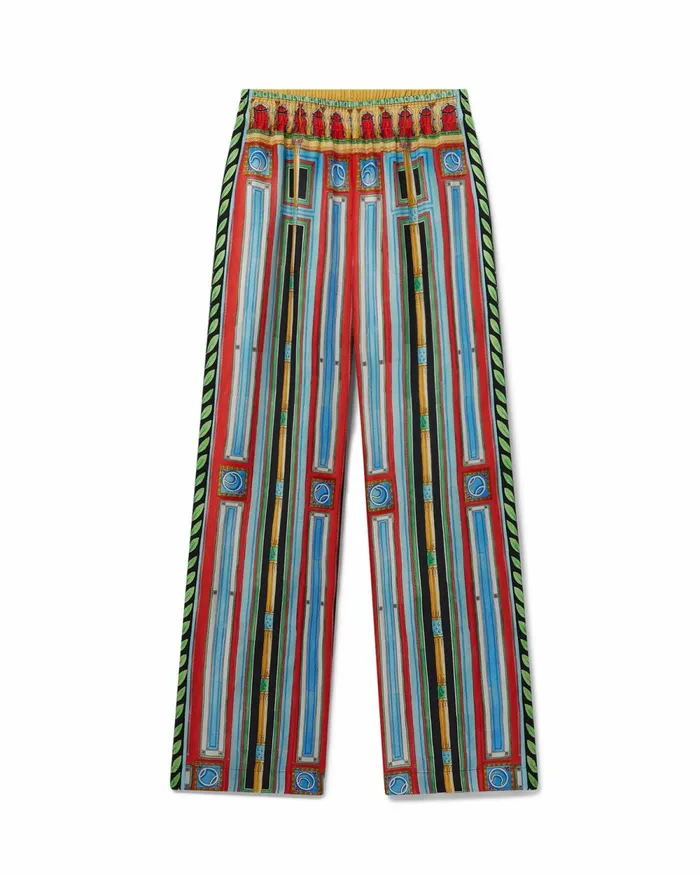 Casablanca Paris Trousers and Shorts Le Palais En Fleur Silk Trousers 8211 Women Casablanca Paris Trousers and Shorts Le Palais En Fleur Silk Trousers 8211 Women