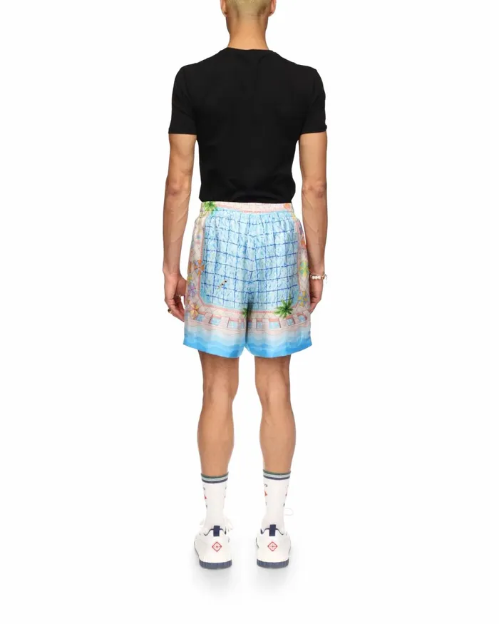 Casablanca Paris Trousers and Shorts Le Plongeon Silk Shorts 8211 Men