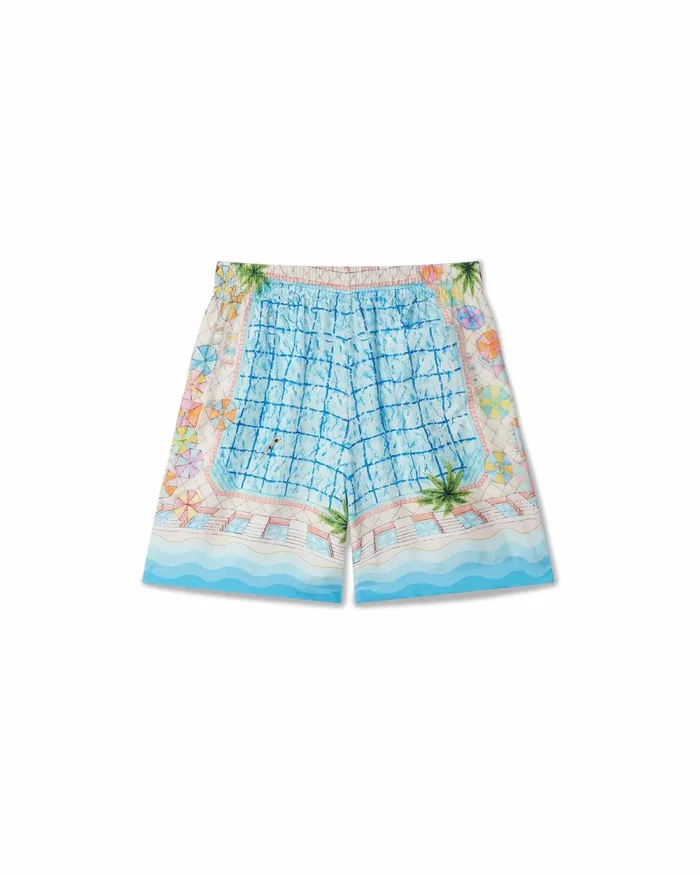 Casablanca Paris Trousers and Shorts Le Plongeon Silk Shorts 8211 Men