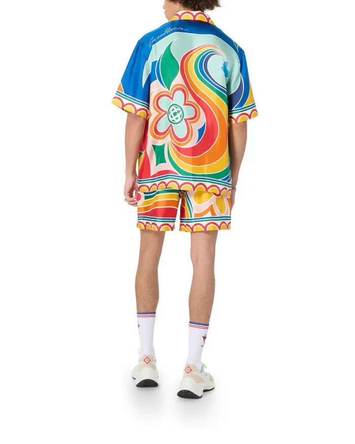 Casablanca Paris Trousers and Shorts Le Pouvoir Des Fleurs Silk Shorts 8211 Men Casablanca Paris Trousers and Shorts Le Pouvoir Des Fleurs Silk Shorts 8211 Men