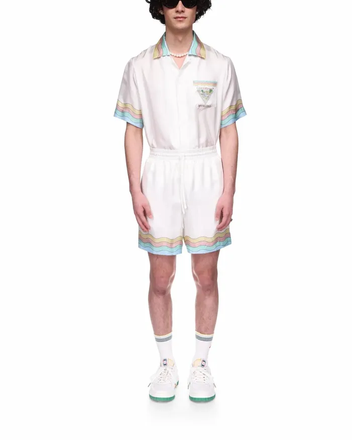 Casablanca Paris Trousers and Shorts Maison De Reve Silk Shorts 8211 Men