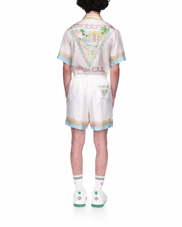 Casablanca Paris Trousers and Shorts Maison De Reve Silk Shorts 8211 Men