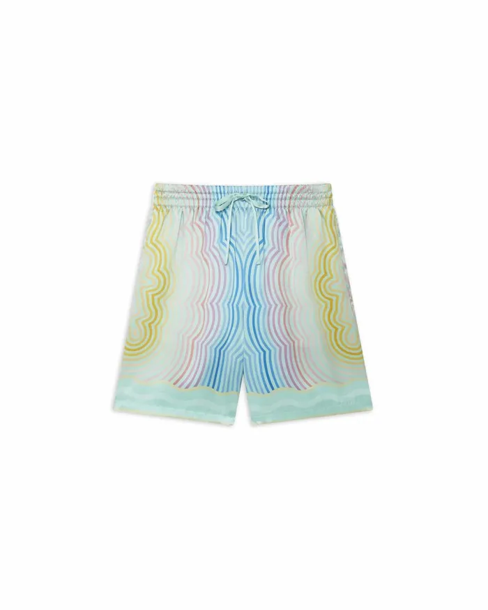 Casablanca Paris Trousers and Shorts Masao San Silk Shorts 8211 Men