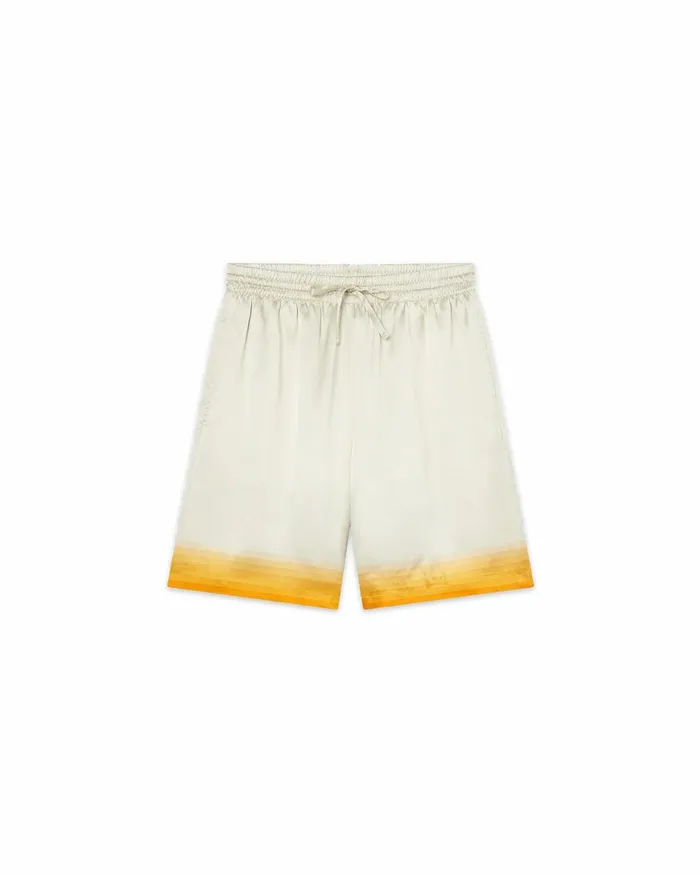 Casablanca Paris Trousers and Shorts Panoramique Silk Satin Shorts 8211 Men
