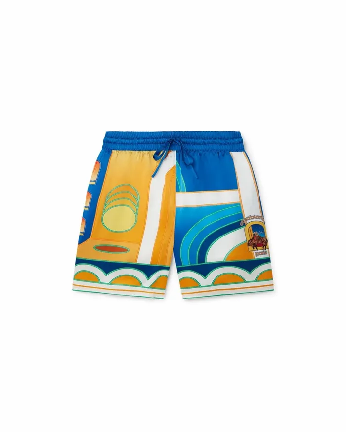 Casablanca Paris Trousers and Shorts Paysage Silk Shorts 8211 Women