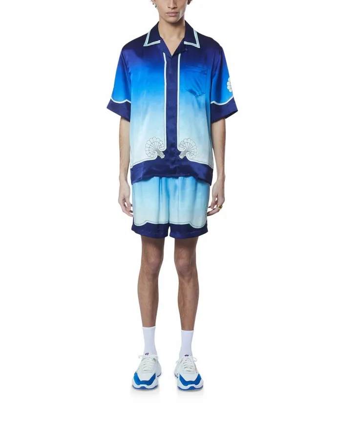 Casablanca Paris Trousers and Shorts Place Vendome Silk Shorts 8211 Men