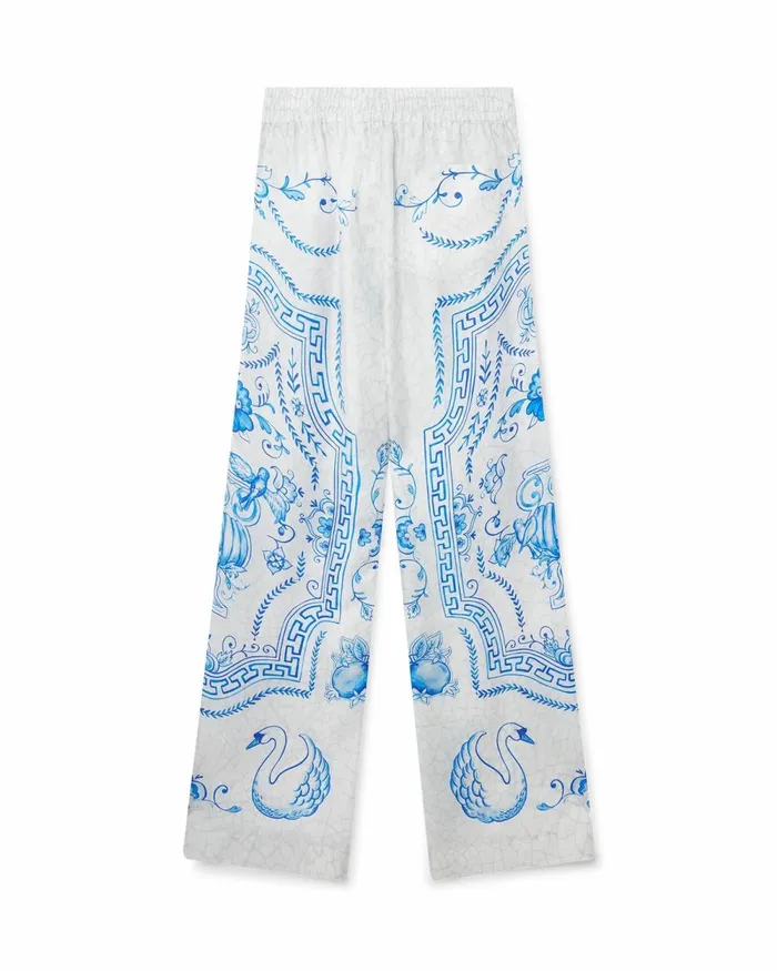 Casablanca Paris Trousers and Shorts Plat A Dessert Silk Trousers 8211 Men