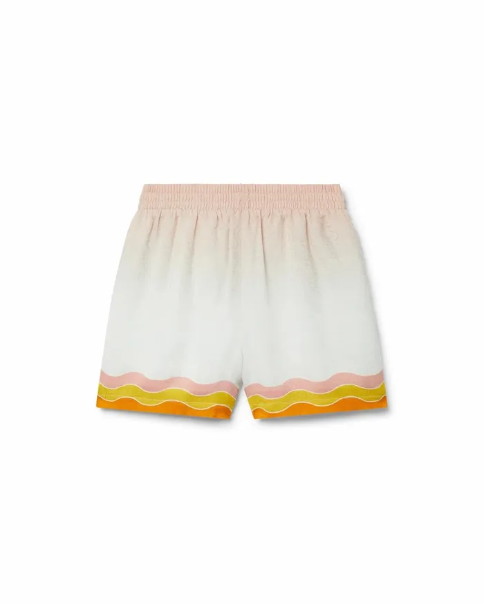 Casablanca Paris Trousers and Shorts Rainbow Monogram Silk Shorts 8211 Women