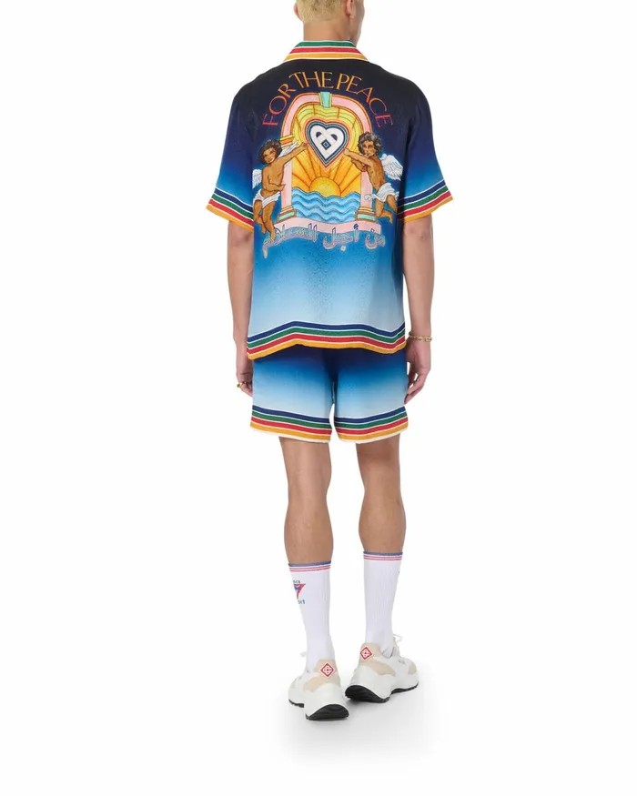 Casablanca Paris Trousers and Shorts Studio De Musique Silk Shorts 8211 Men Casablanca Paris Trousers and Shorts Studio De Musique Silk Shorts 8211 Men