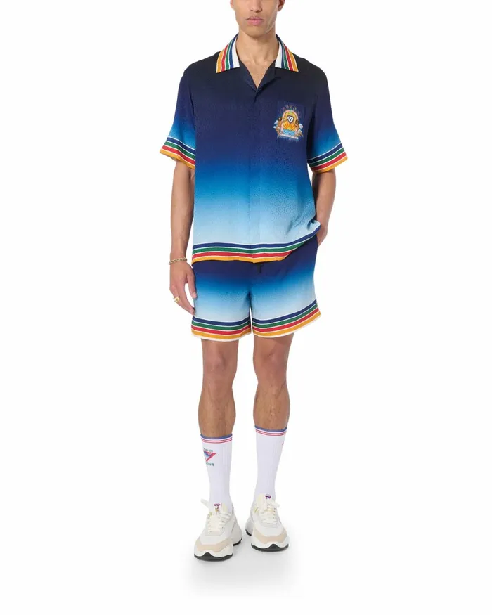 Casablanca Paris Trousers and Shorts Studio De Musique Silk Shorts 8211 Men Casablanca Paris Trousers and Shorts Studio De Musique Silk Shorts 8211 Men