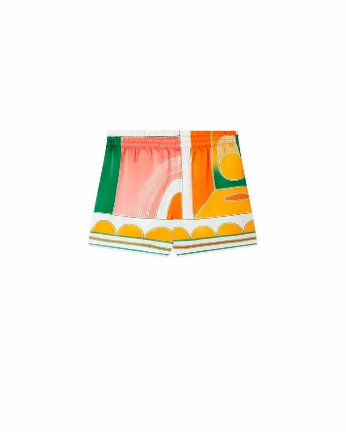 Casablanca Paris Trousers and Shorts Summer Court Silk Shorts 8211 Women