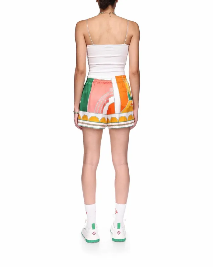 Casablanca Paris Trousers and Shorts Summer Court Silk Shorts 8211 Women