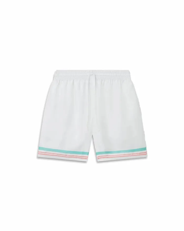 Casablanca Paris Trousers and Shorts Tennis Club Icon Silk Shorts 8211 Men Casablanca Paris Trousers and Shorts Tennis Club Icon Silk Shorts 8211 Men