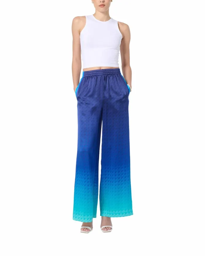 Casablanca Paris Trousers and Shorts The Night View Wide Leg Trousers 8211 Women Casablanca Paris Trousers and Shorts The Night View Wide Leg Trousers 8211 Women