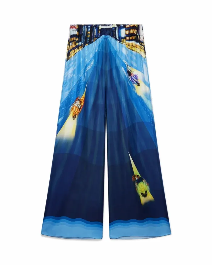 Casablanca Paris Trousers and Shorts Tokyo Nights Silk Trousers 8211 Women