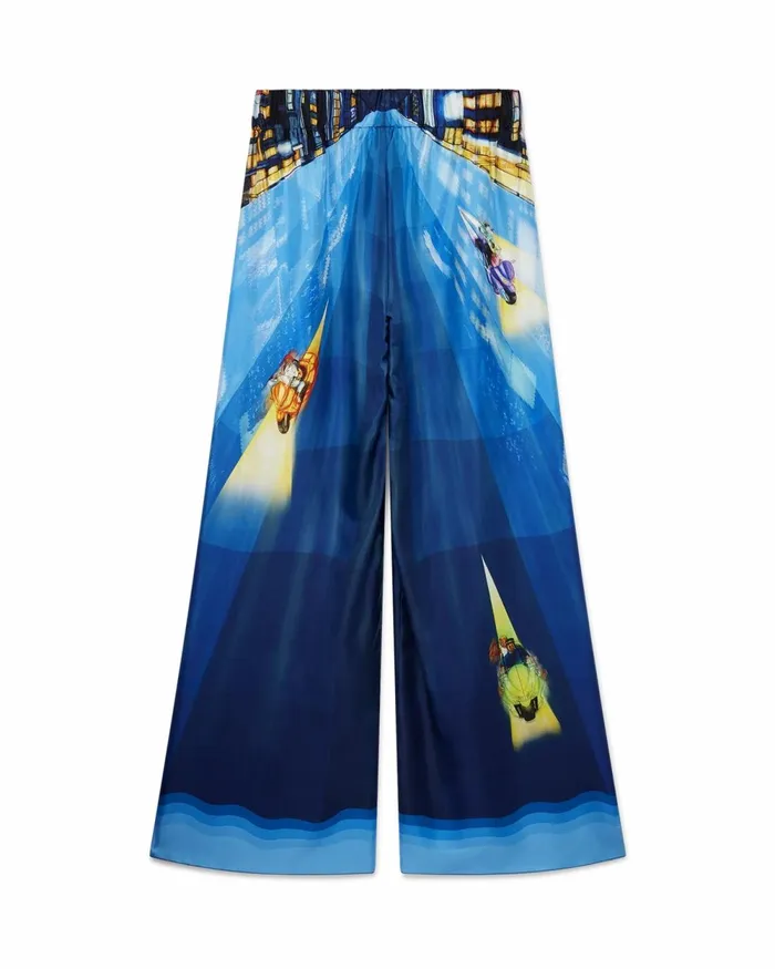 Casablanca Paris Trousers and Shorts Tokyo Nights Silk Trousers 8211 Women